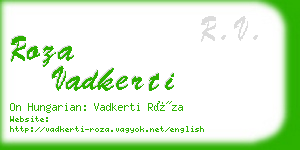 roza vadkerti business card